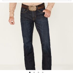 CODY JAMES MEN'S NIGHT HAWK DARK WASH SLIM BOOTCUT STRETCH DENIM JEANS